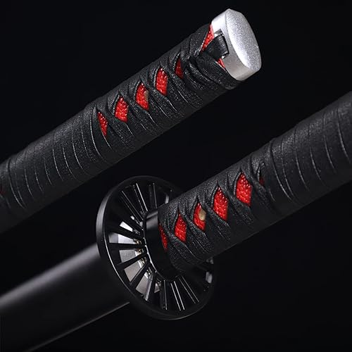 Miniatura 9 de Sharp Handmade Katana Demon Slayer Sword Real Metal,41 inches 1060 high Carbon Steel,Battle Ready Samurai Swords Full Tang
