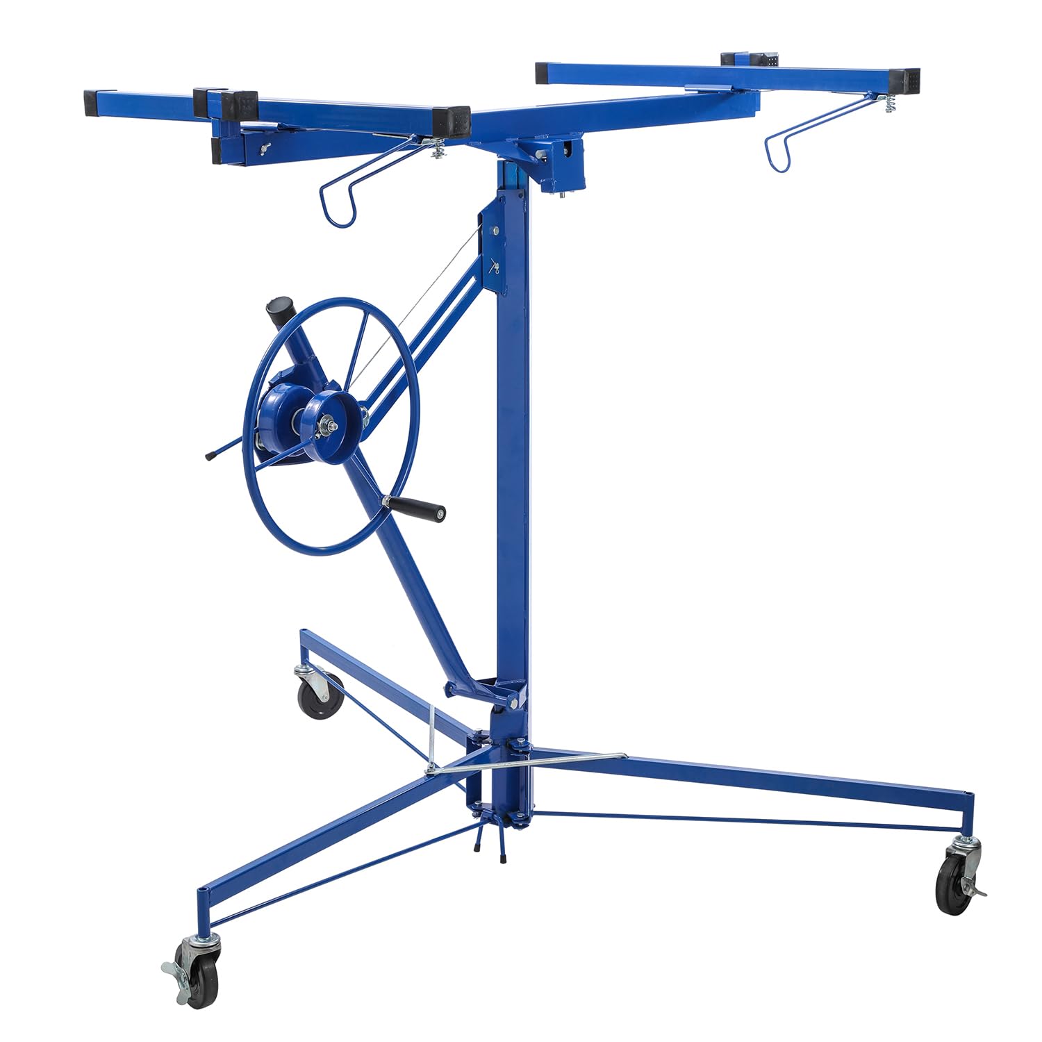 KATSU Tools Podnośnik do płyt kartonowo-gipsowych 3,4 m, udźwig 68 kg, wysokość podnoszenia do 325 cm, składane narzędzie do podnoszenia płyt gipsowo-kartonowych z kółkami, model 181012