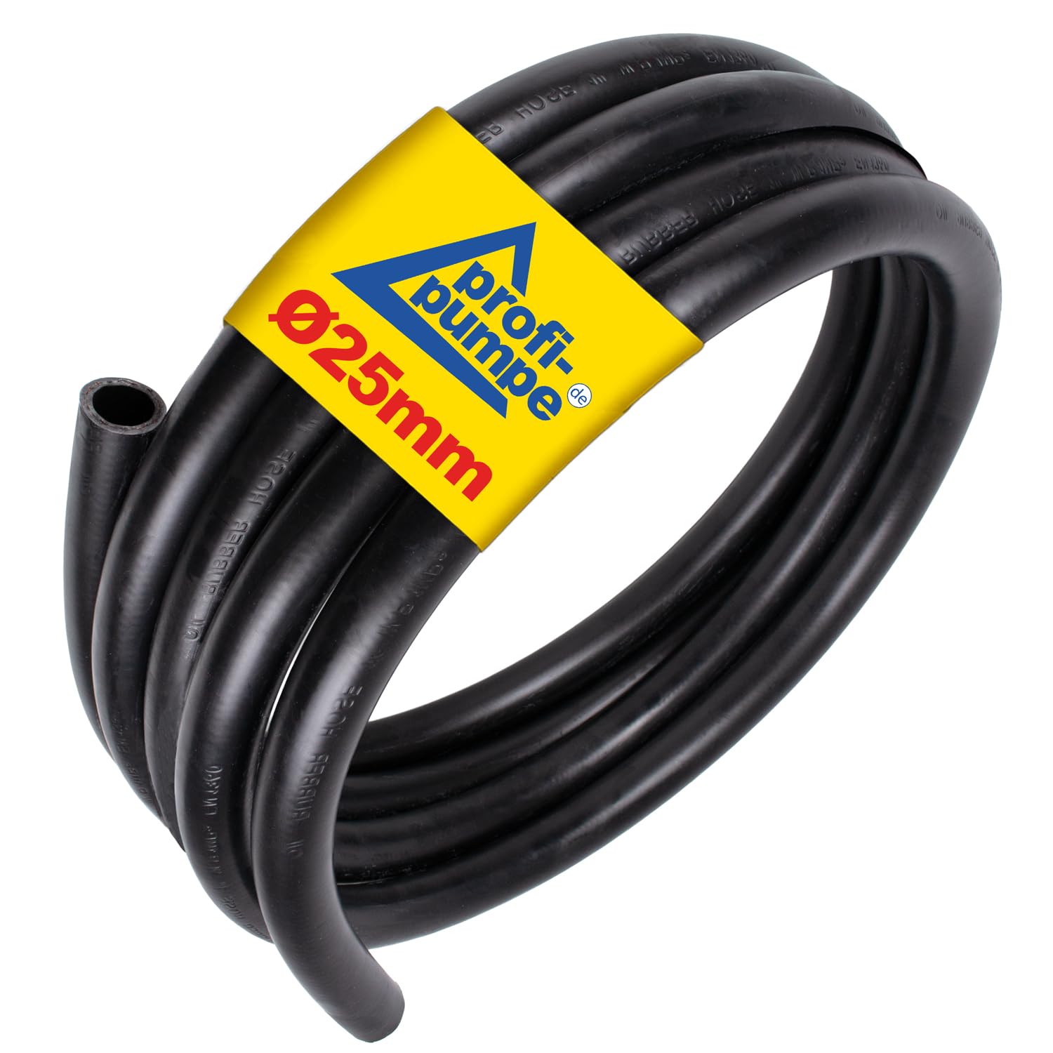 TUBO IN GOMMA CORDINA TUBO CARBURANTE GASOLIO TUBO PER TRAVASO GASOLIO da 1" di 5m tubo di aspirazione e uscita