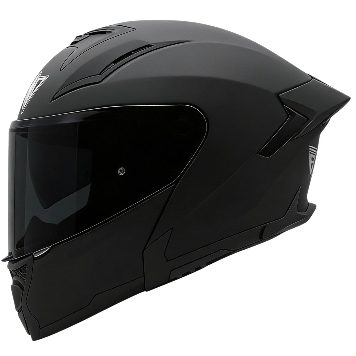 Broken Head Klapphelm BND Stealth Motorradhelm | Mit Sonnenblende, ECE 22.06, Verschiedene Visier Wählbar, Bluetooth Vorbereit