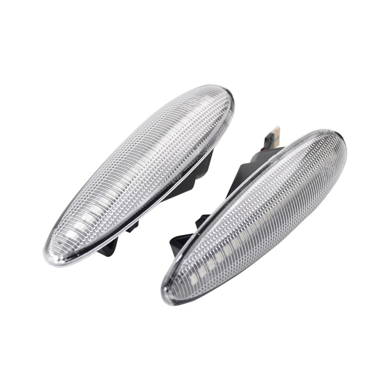 Generico 2x Indicatori Di Direzione Laterali Dinamici A LED Per Fiat Per Palio Per Albea Per Croma II Per Bravo Per Marea Specchietto Laterale Indicatore Di Direzione(Crystal)