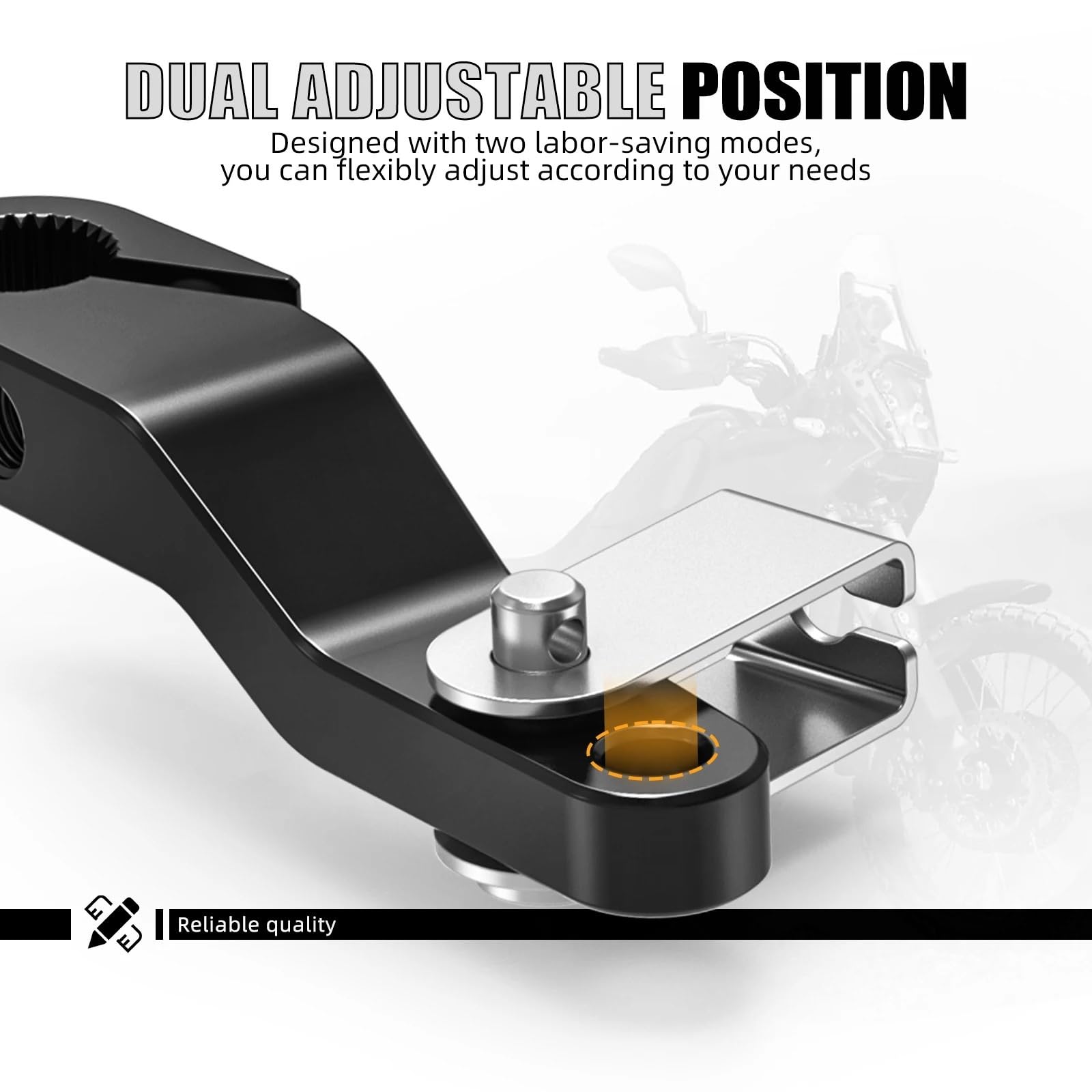 Zestaw linki sprzęgła motocykl Pasuje do Yamaha Tenere 700 19-24 MT07 2018-2022 przedłużenie ramienia dźwigni sprzęgła motocykla/wsparcie dźwigni zmiany biegów/ramię zmiany biegów(5)