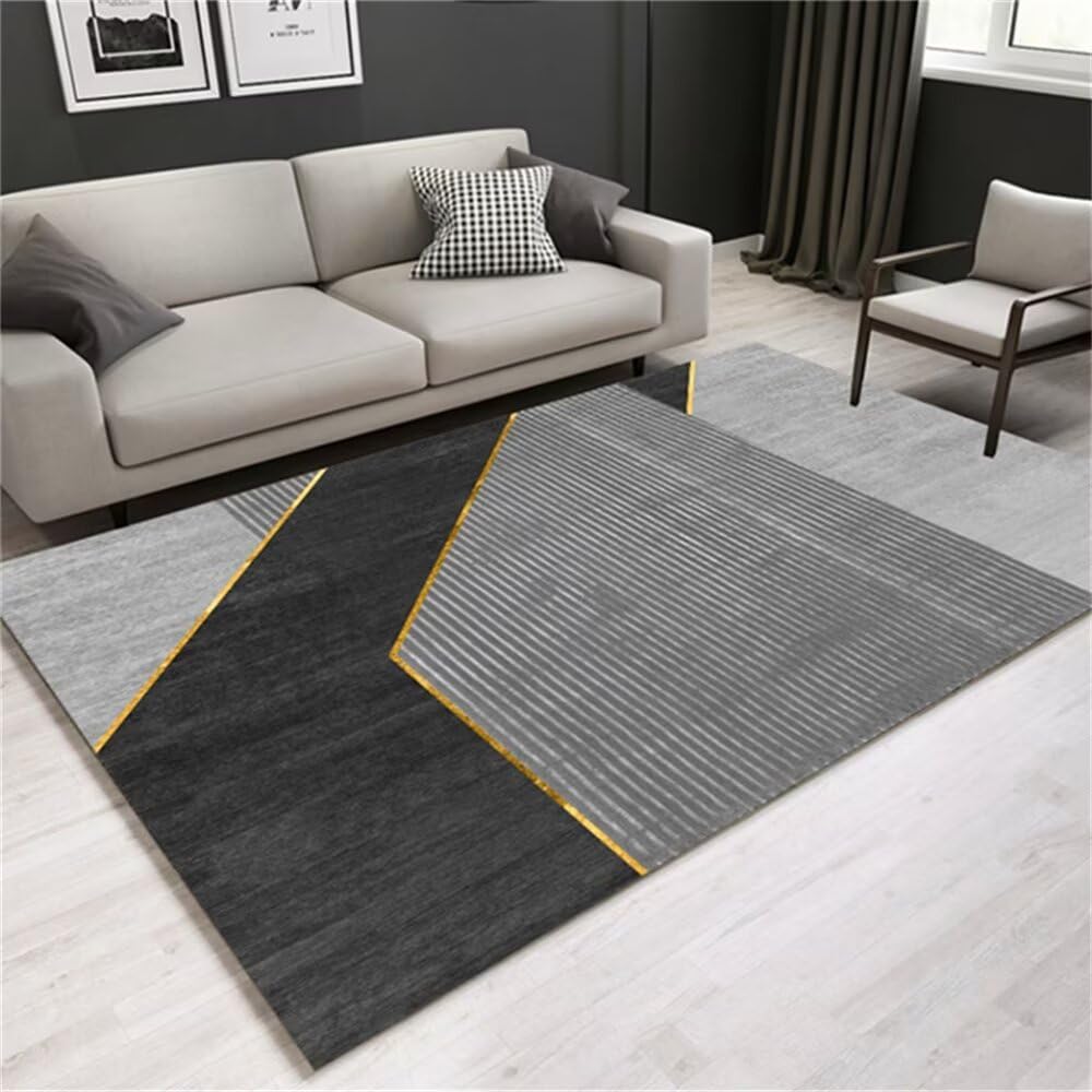Tapis lignes simple style moderne 160x230cm pour intérieur extérieur