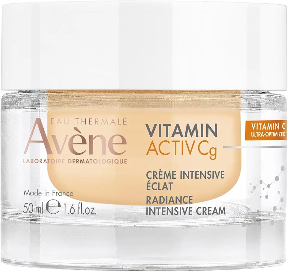 Creme Facial Avène Vitamin Activ Cg, Iluminador Intensivo com Vitamina C, Niacinamida e Ácido Hialurônico, para Pele Sensível, 50ml