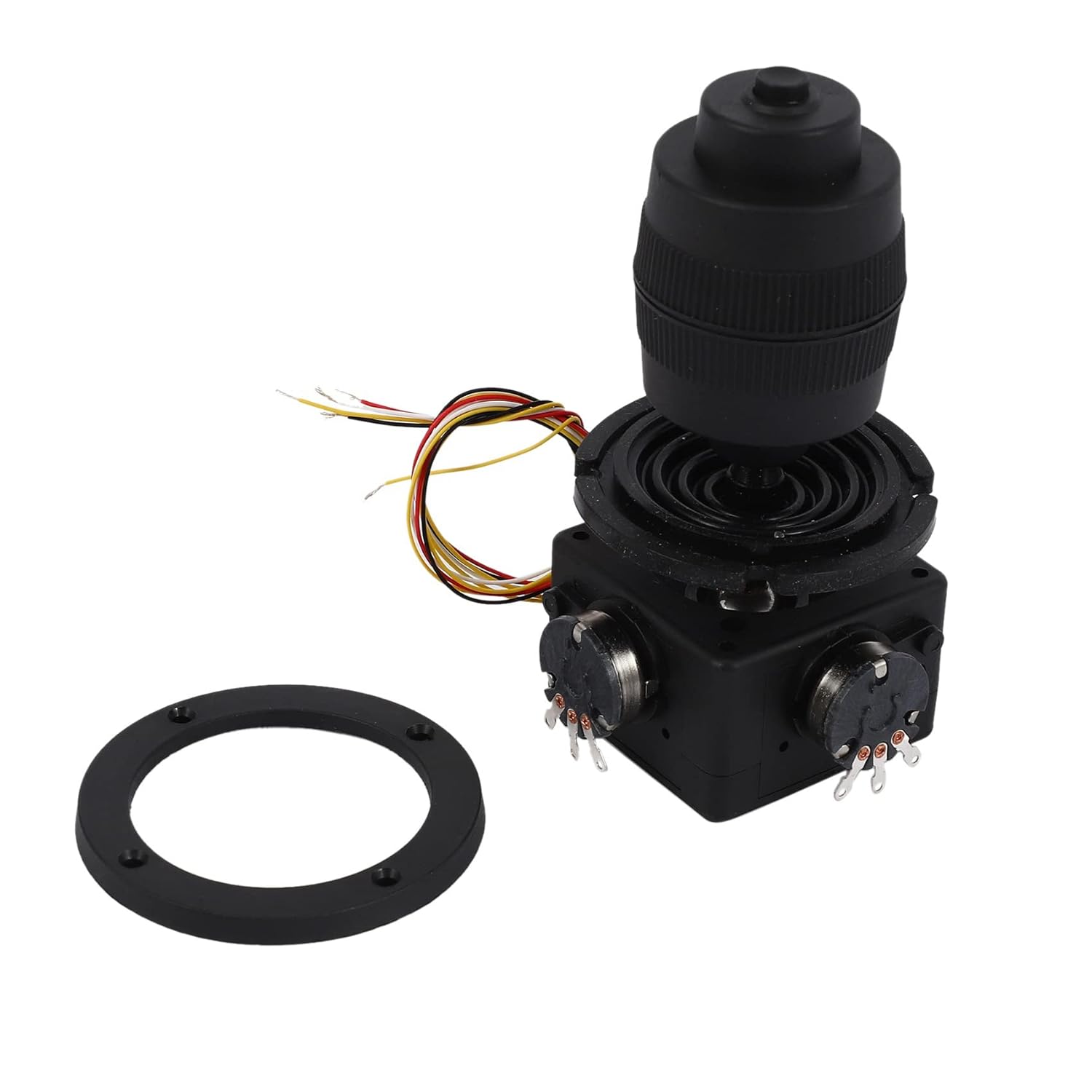 10X 電子4軸ジョイスティックポテンショメーターボタン -D400B- 10K 4Dコントローラー用 ワイヤー付き 産業用