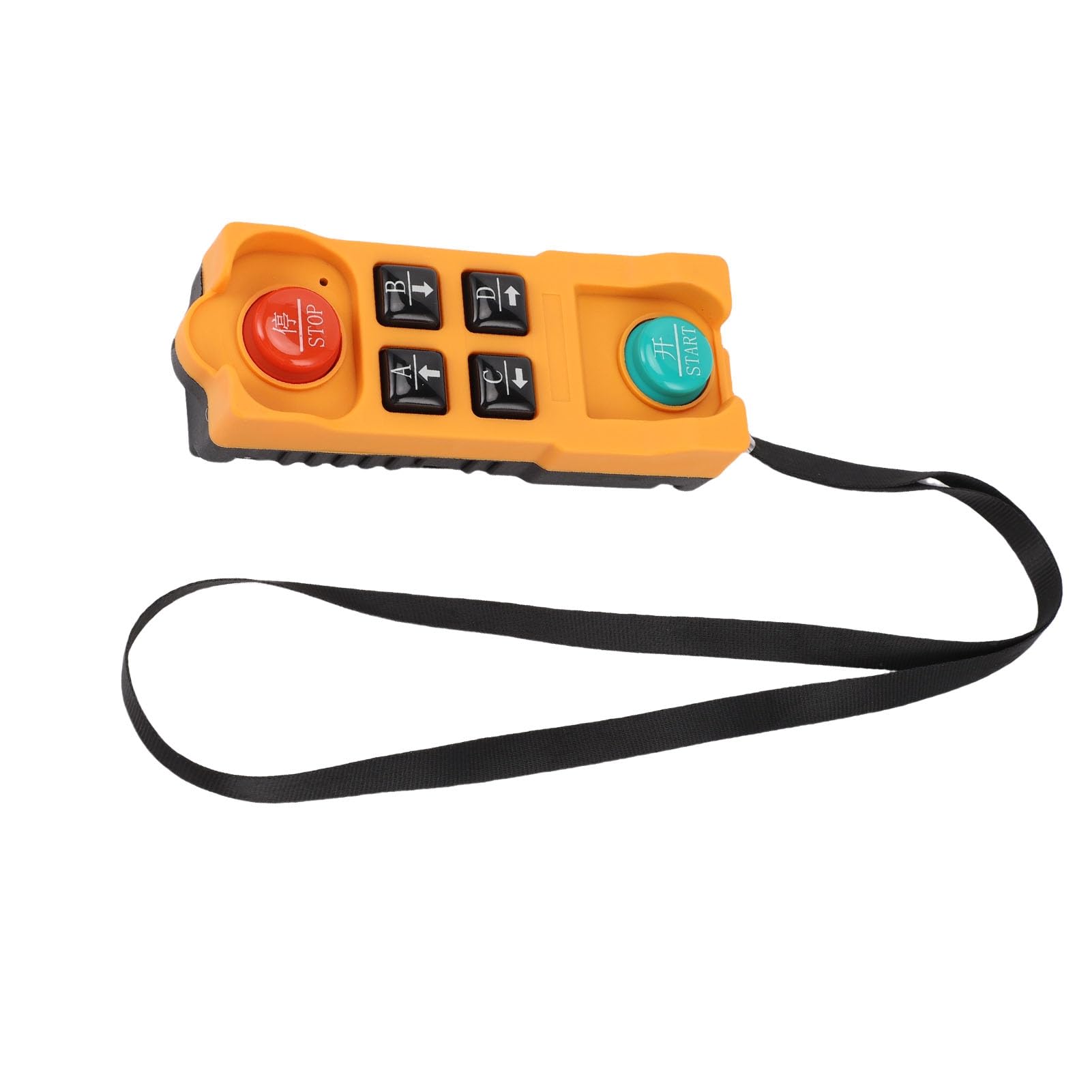 Duokon Telecomando per Gru Wireless ABS Radiocomando a 6 Pulsanti Controller per Paranco da 420 a 450 MHz Portata 328 Piedi Arresto di Emergenza per Operatori di Sollevamento a Ponte Sopraelevato