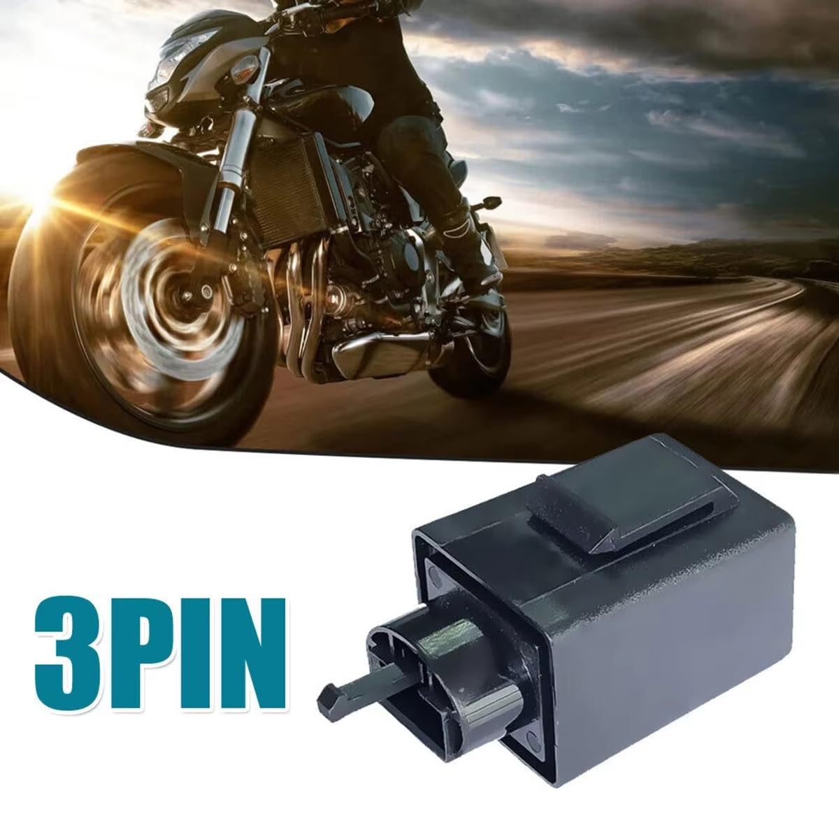 2 Uds 3 Pines 12V Relé Intermitente De Motocicleta Electrónico Luz Señal Giro Relés Intermitentes Interruptor