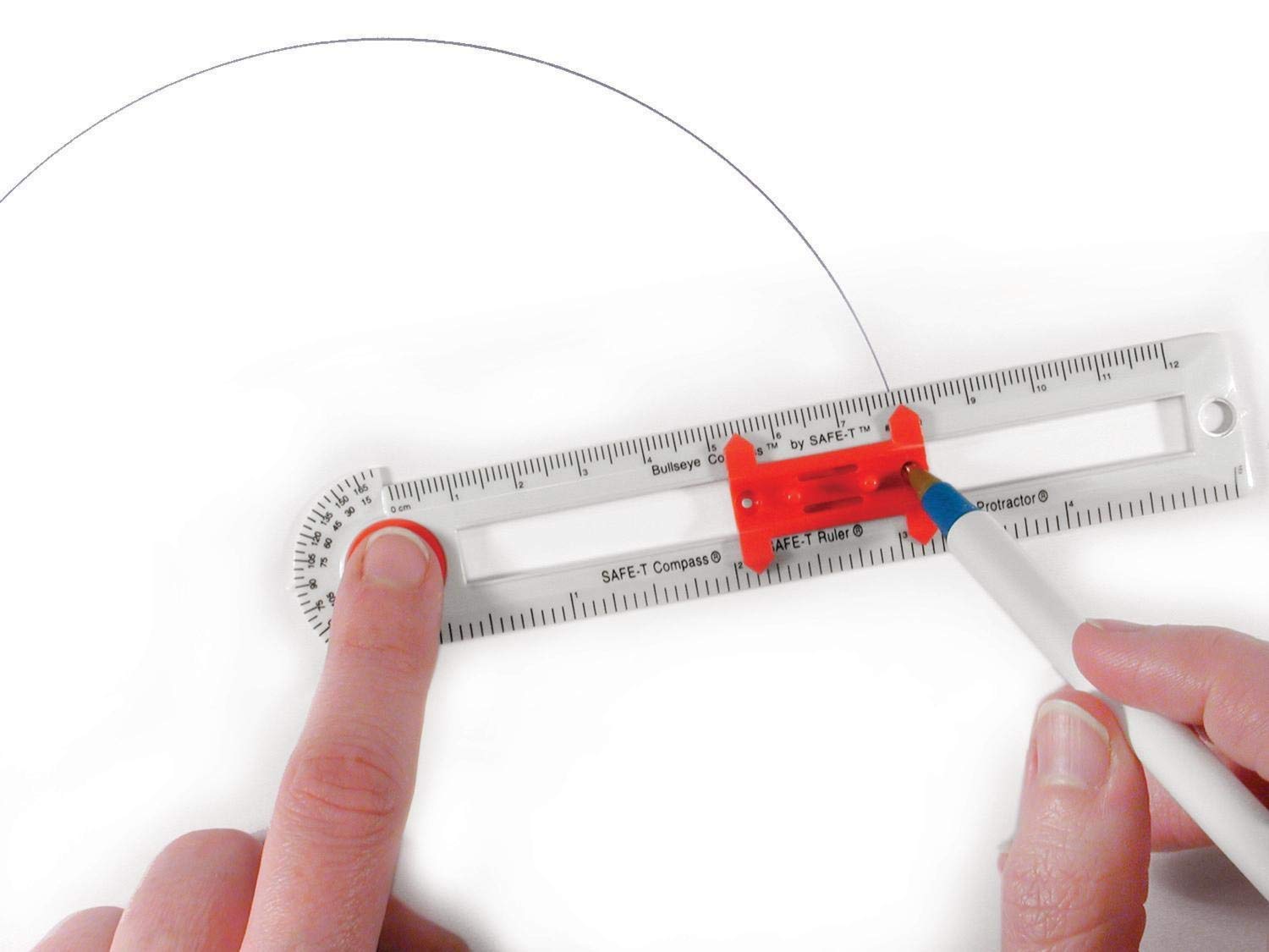 hand2mind SafeT Compass, Bullseye Compass, Compass for Geometry
