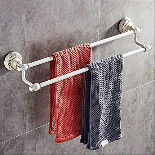 Rack de serviette mural et support porte-toilettes blanc pour maison - 4
