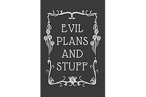 Evil Plans And Stuff: Funny Office Notebook, Monthly Planner For Coworkers