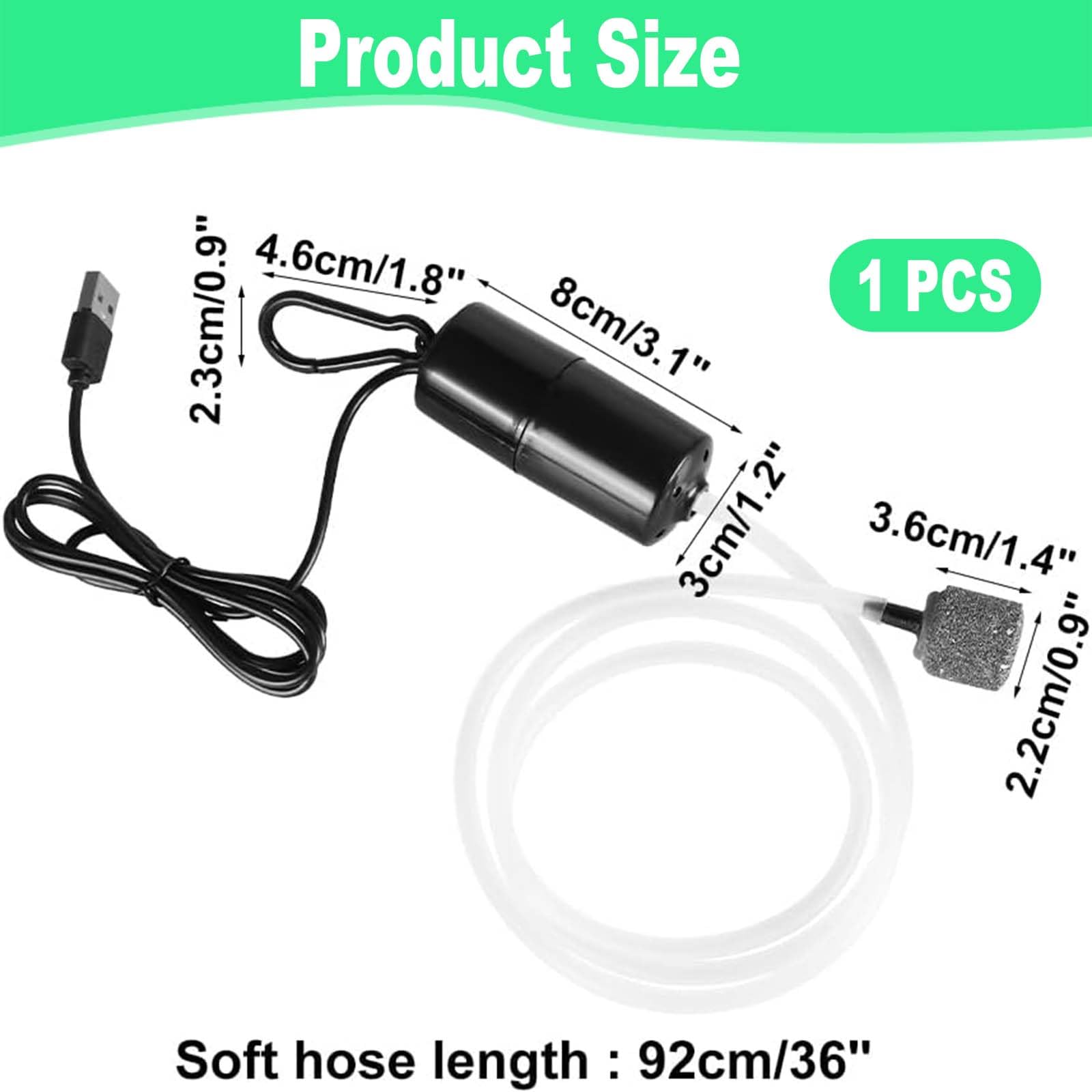 Portable USB Aquarium Air Pump, 1 W High Efficiency Energy Saving Oxygen Pump - Image 2