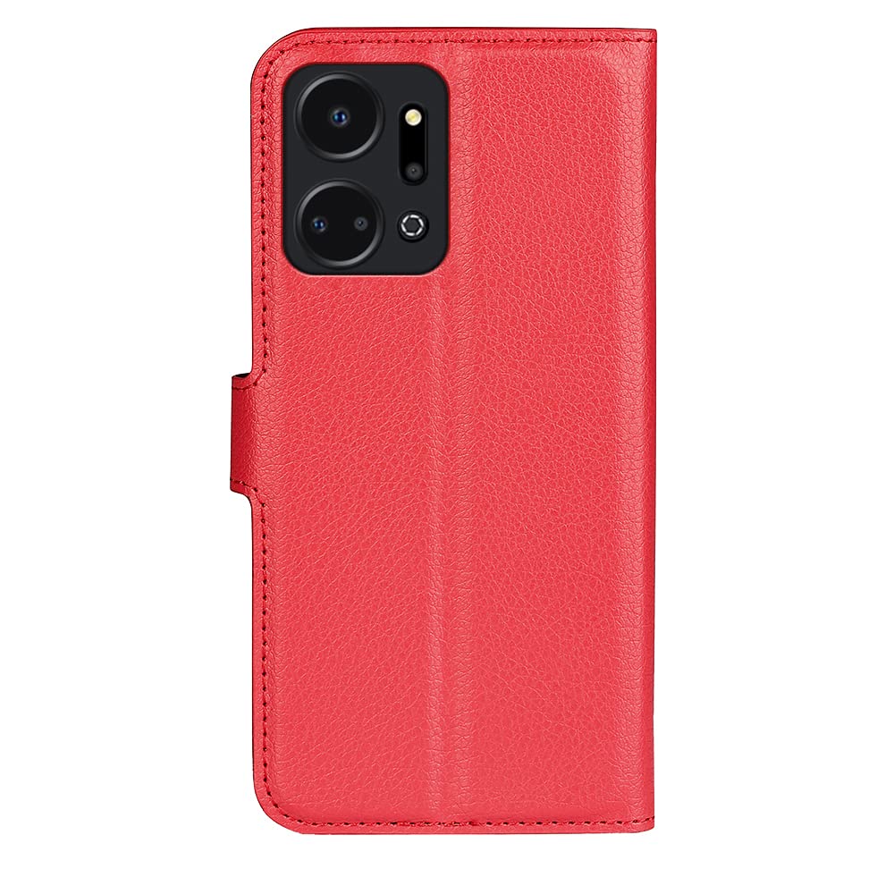 Custodia Portafoglio In Pelle Per Honor X7a | Rossa, Con Chiusura Magnetica, Slot Carte E Supporto | Cover A Libro Premium