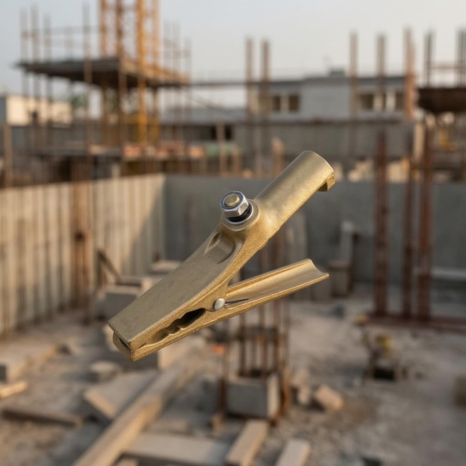 Abrazadera de para Soldadura Abrazadera Tierra Pinza con Fuerte Conexión Fija Carcasa Compacta Terminal Rápido Latón Cobre Adecuada para Talleres Reparaciones Tareas Profesionales y Bricolaje