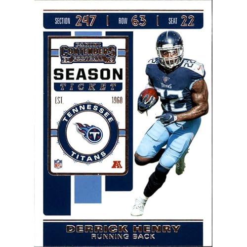 2019 NFL Contenders Season Ticket #28 Derrick Henry Tennessee Titans Official Panini Football Trading Card