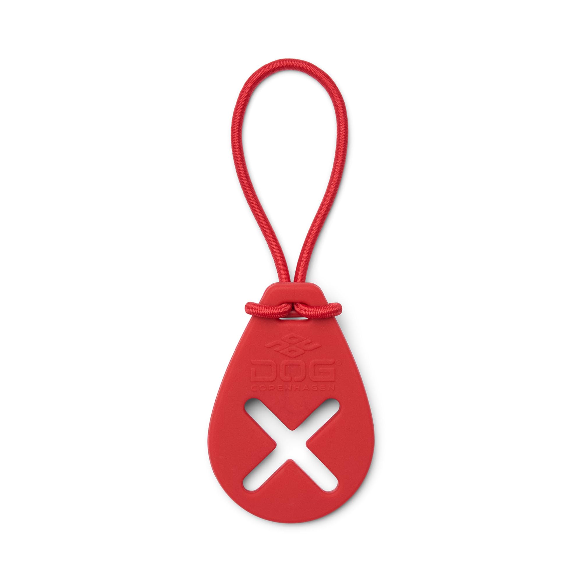DOG Copenhagen Flexy Dog Poop Bag Holder for Lead - Poo Bag Carrier - Dog Waste Bag Holder - Poo Holder - Lightweight and easy to use and attach to leash, Classic Red, One Size