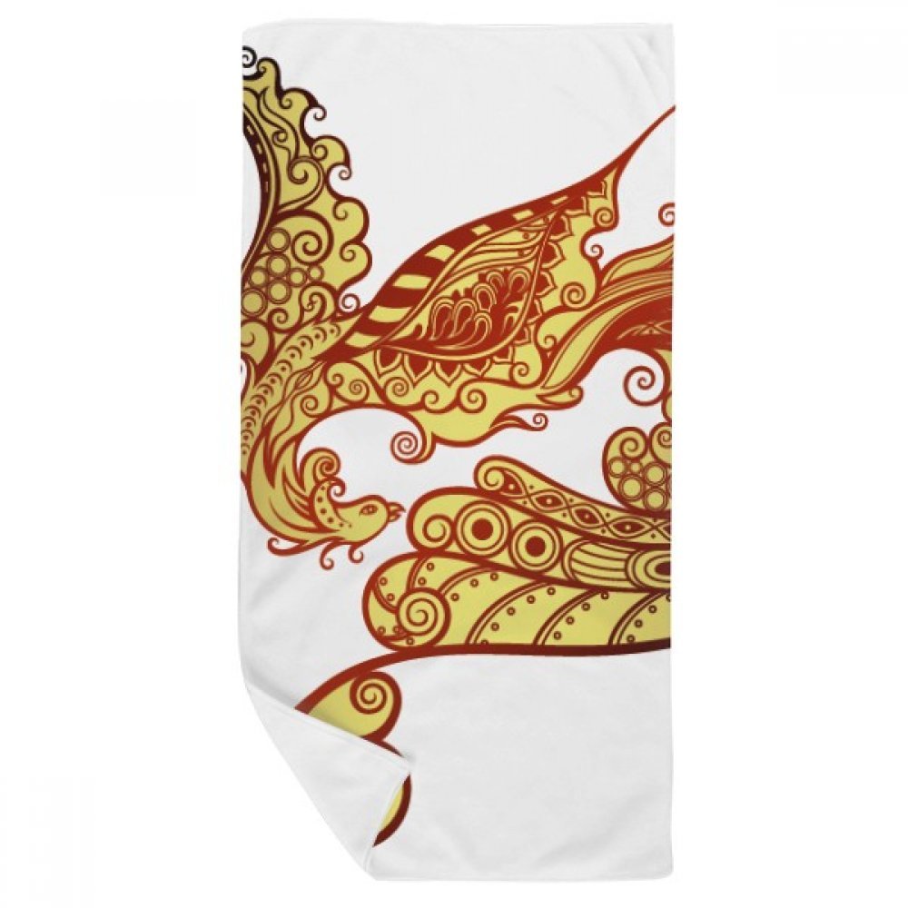 Serviette de bain phénix douce 35x70cm anti-irritation pour le visage