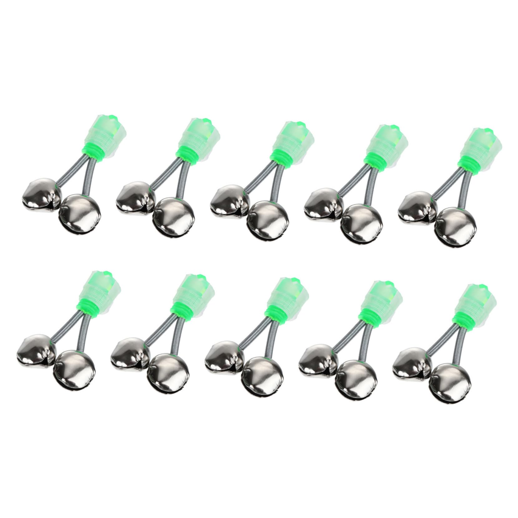 BELLIFFY Pcs Fishing Rod Alarm Bells Fish Catch Alert Spiral Design Plastic Metal Material Essential for Every Angler