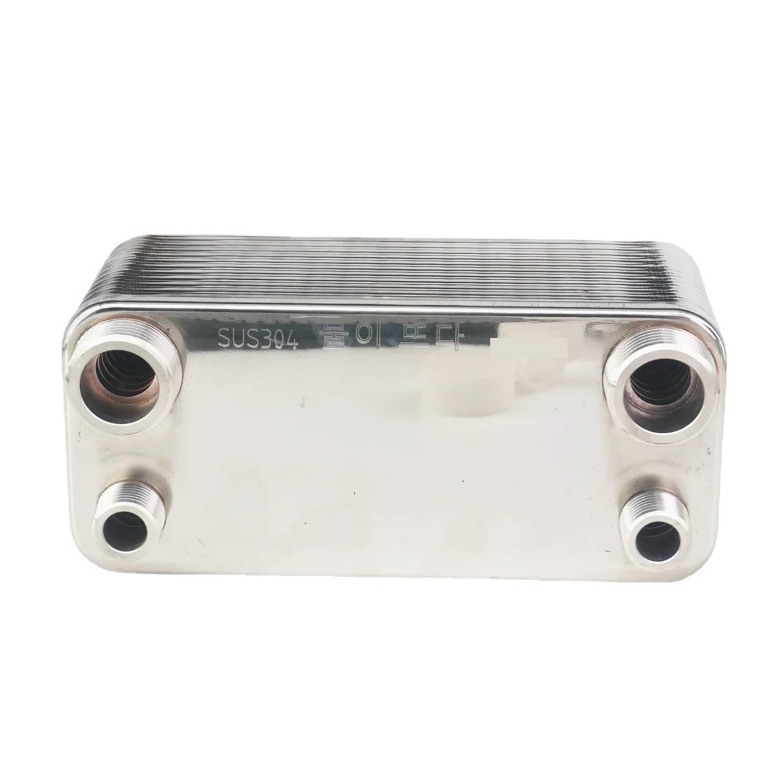Heat Exchanger, 24 Plate Heat Exchanr Beer Wort Chiller Cooler SUS 304 Stainless Steel for Homebrew Cooling(3l4 Inch BSPT)