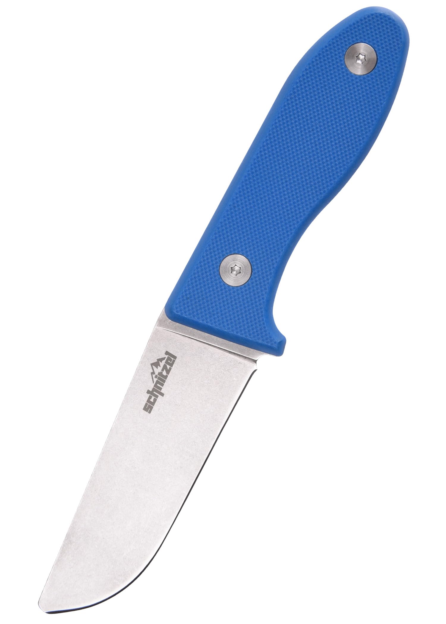 SCHNITZEL UNU, Kindermesser Schnitzmesser und Outdoormesser für Kinder, scharf mit Kydex Scheide und Gürtelhalterung, div Farben (Blau)