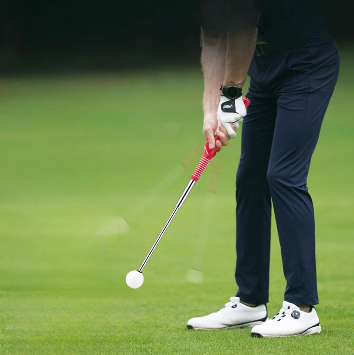 Entrenador de swing de golf ajustable con sonido de impacto TP14 38.5-66 cm retráctil