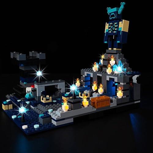 Miniatura 7 de Kyglaring Kit de iluminación LED para Lego Minecraft The Deep Dark Battle 21246, juego de construcción (sin modelo), juego de luces compatible con