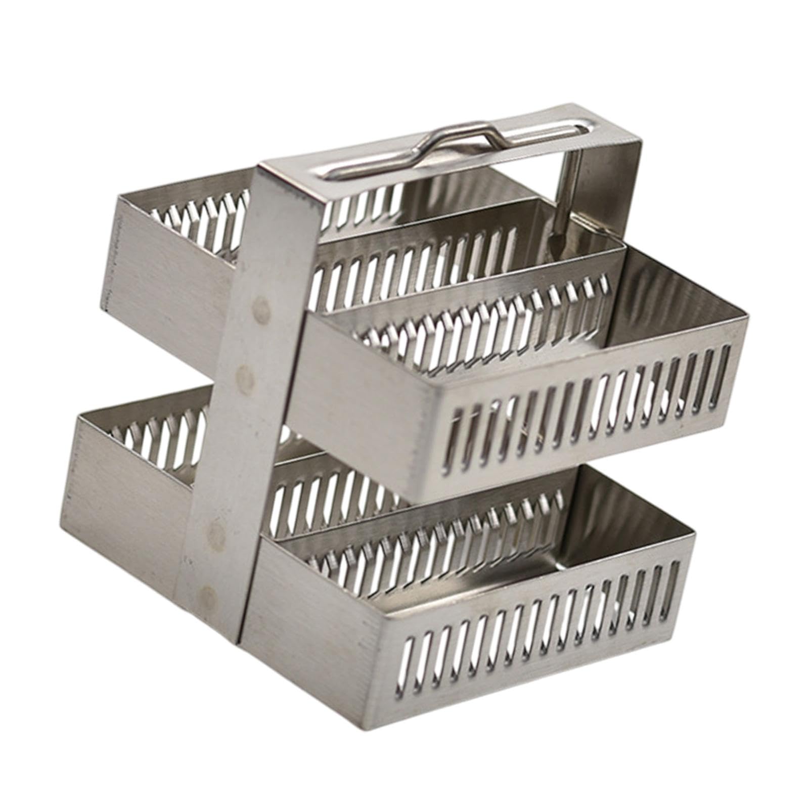 Stainless Steel Dyeing Rack Two Layers for Laboratory Supplies Accessory fits 30 Slides-image-29
