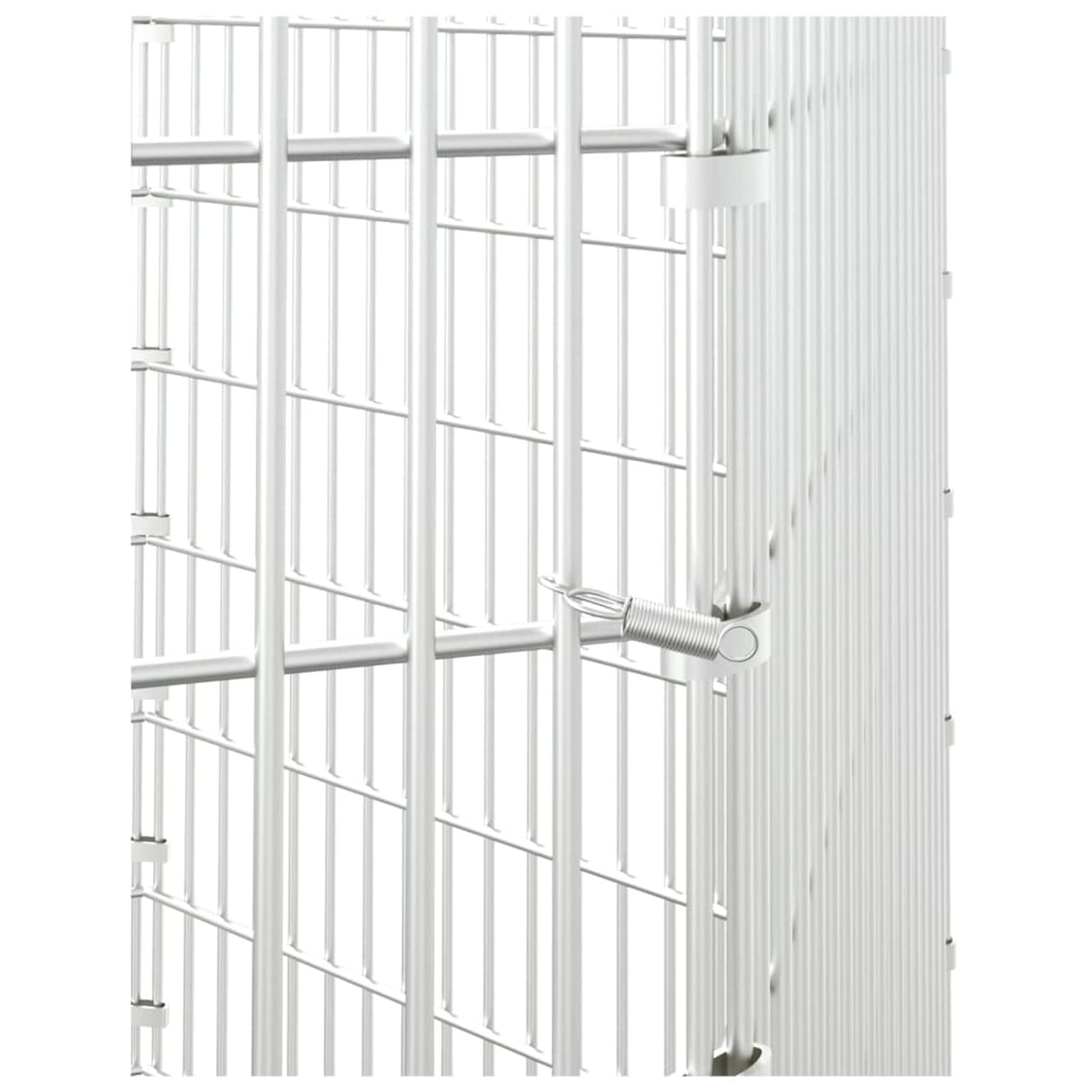 ShGaxin Jaula para Conejos 6 Paneles, Jaula Cobaya, Corralito para Perros, Vallas para Perros, Valla para Mascotas, Recinto para Conejos, Hierro galvanizado 54x80 cm