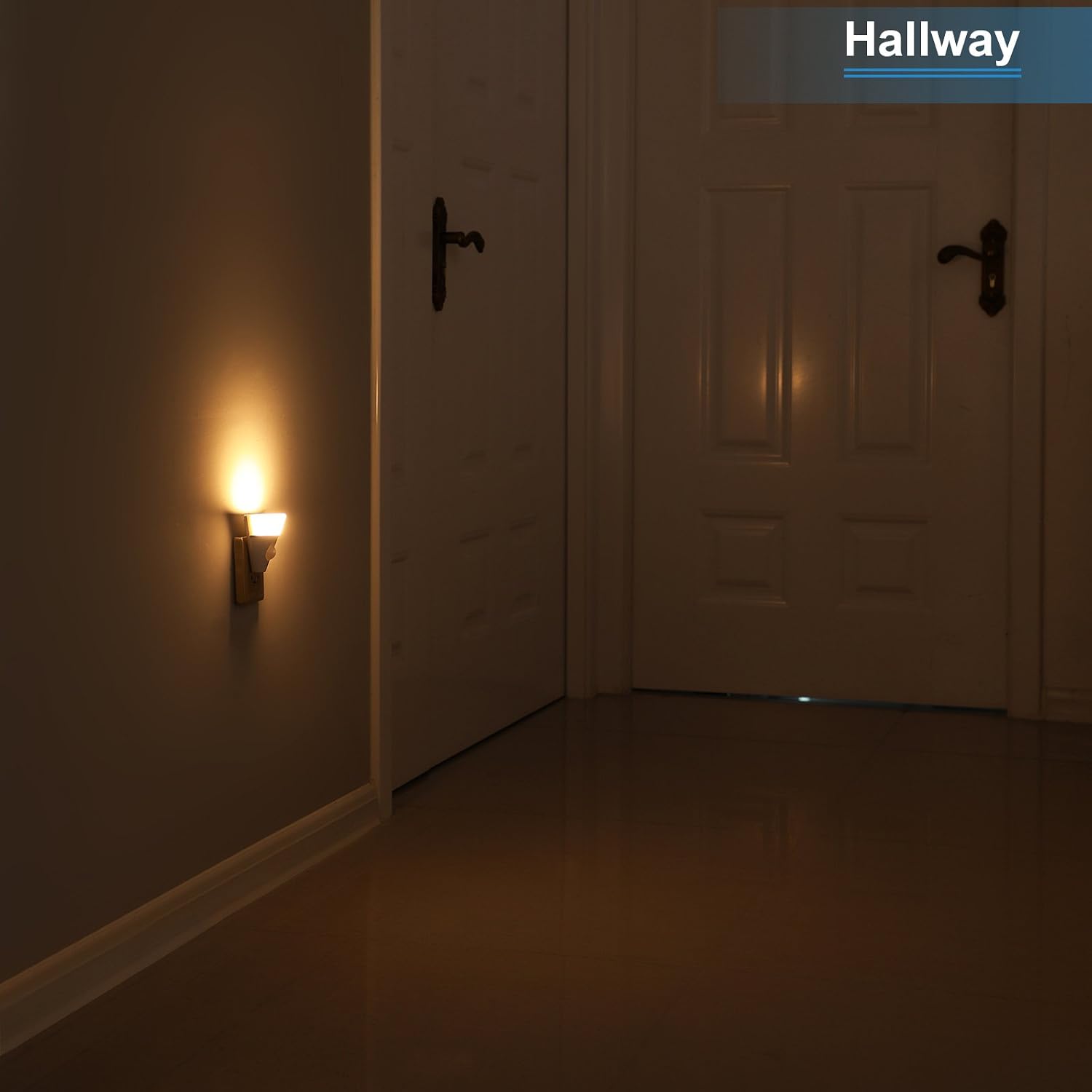 DEWENWILS LED Bright Night Light with Motion Sensor, Auto On Off, Plug in Motion Activated Nightlights for Adults, Bathroom, Bedroom, Hallway, Living Room, Warm White, UL Listed, 2 Pack