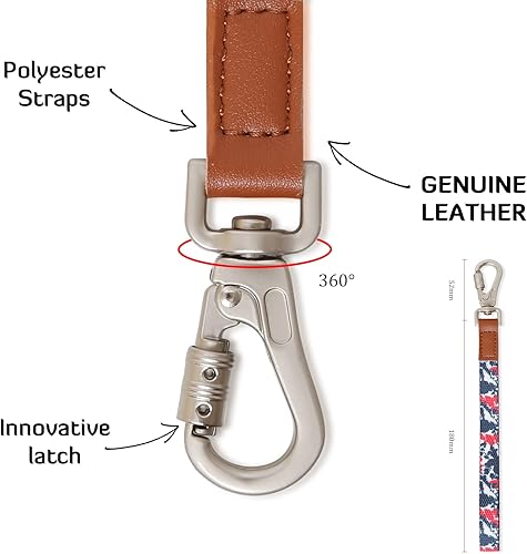 Miniatura 2 de RAINDEE Cordón de muñeca para llaves llavero cartera soporte de identificación teléfono celular cordón de pulsera para mujer correa de muñeca para