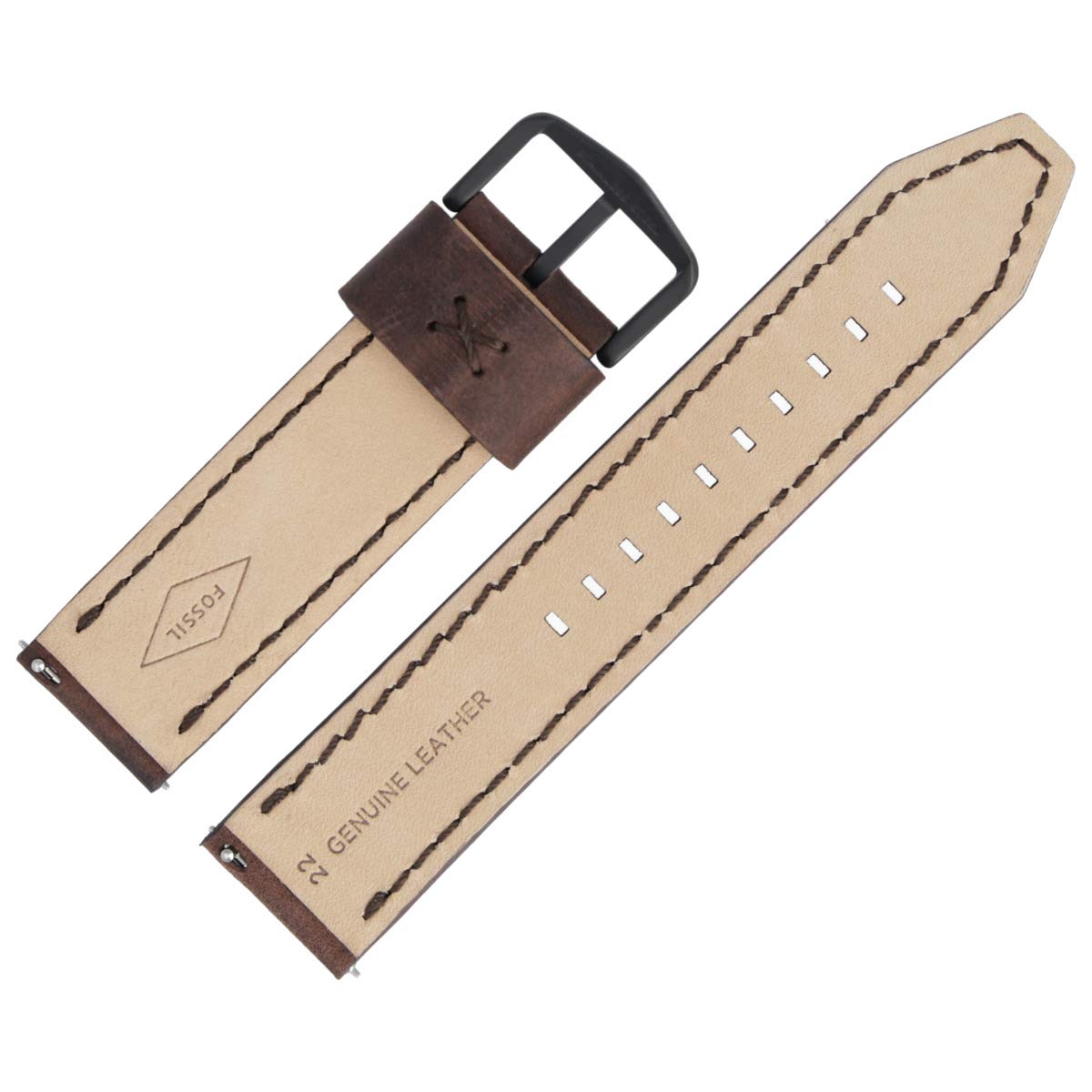 Fossil Uhrenarmband 22mm Leder Braun - FS-5251SET | LB-FS5251SET