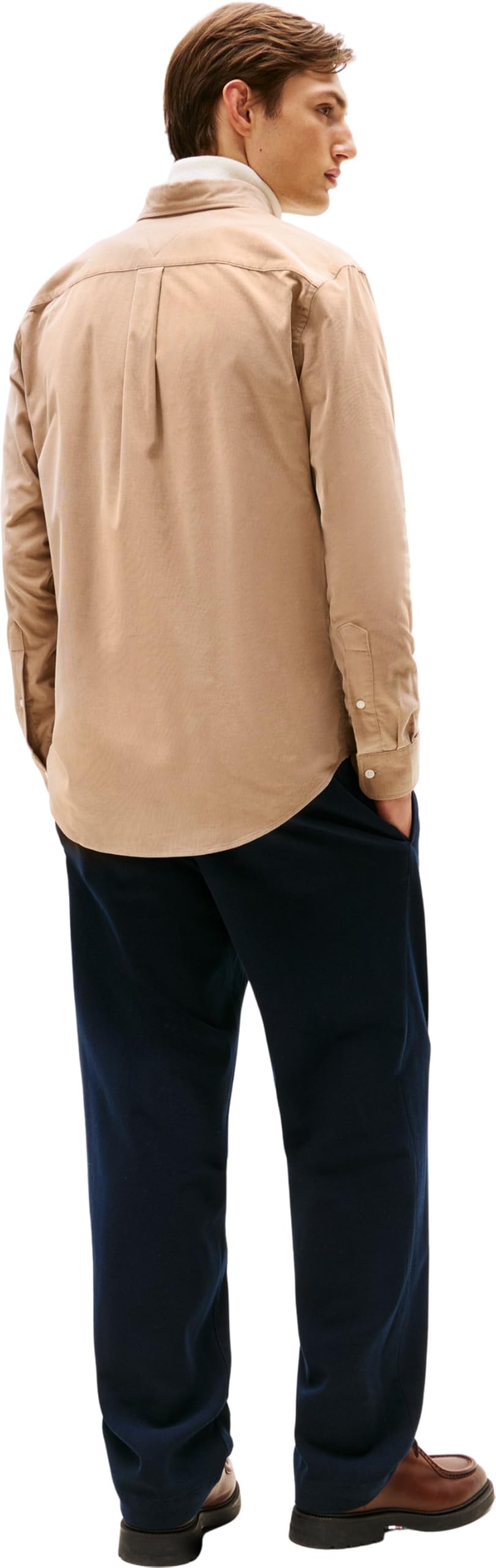 Tommy Hilfiger Solid Corduroy RF Shirt Mw0mw40486 Camicia L/S Unisex - Adulto (Pacco da 1)