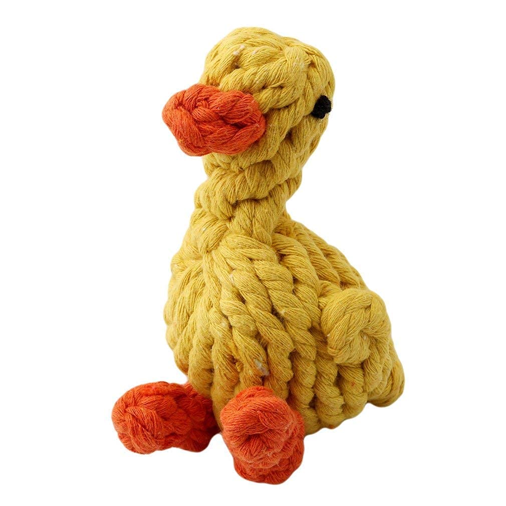 Gojira Pets/ Dog Duck Shape Chew Rope Toy/ Teeth Cleaning for Puppy and Small Breeds (B09993M34G) Amazon Price History, Amazon Price Tracker