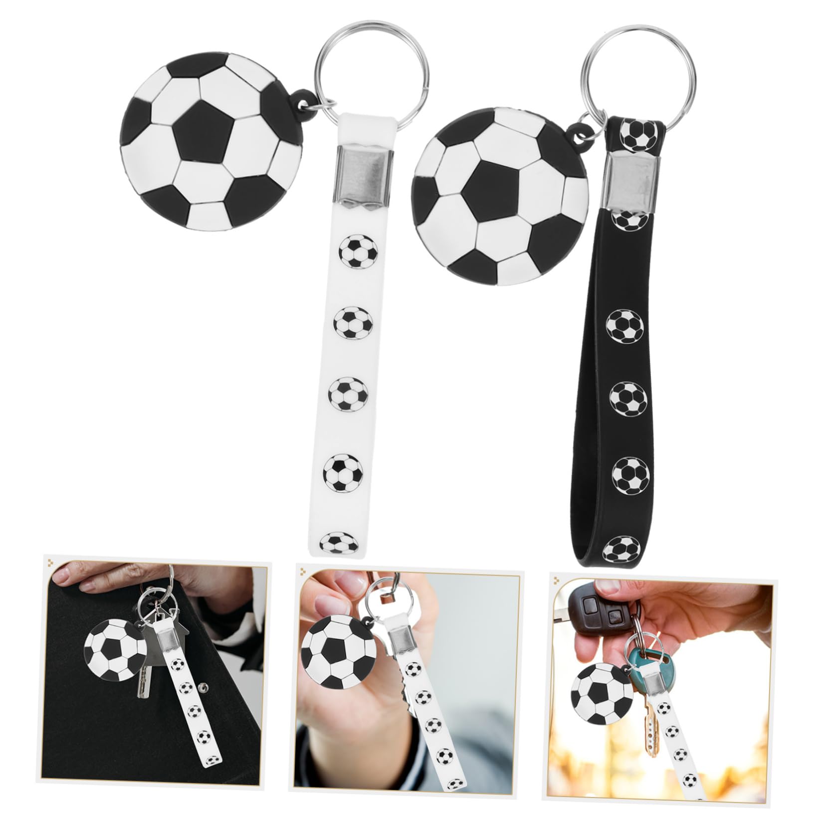 Abaodam Llaveros De Fútbol Colgantes Y Accesorios Decorativos Para Llaves Para Fiestas Y Cumpleaños