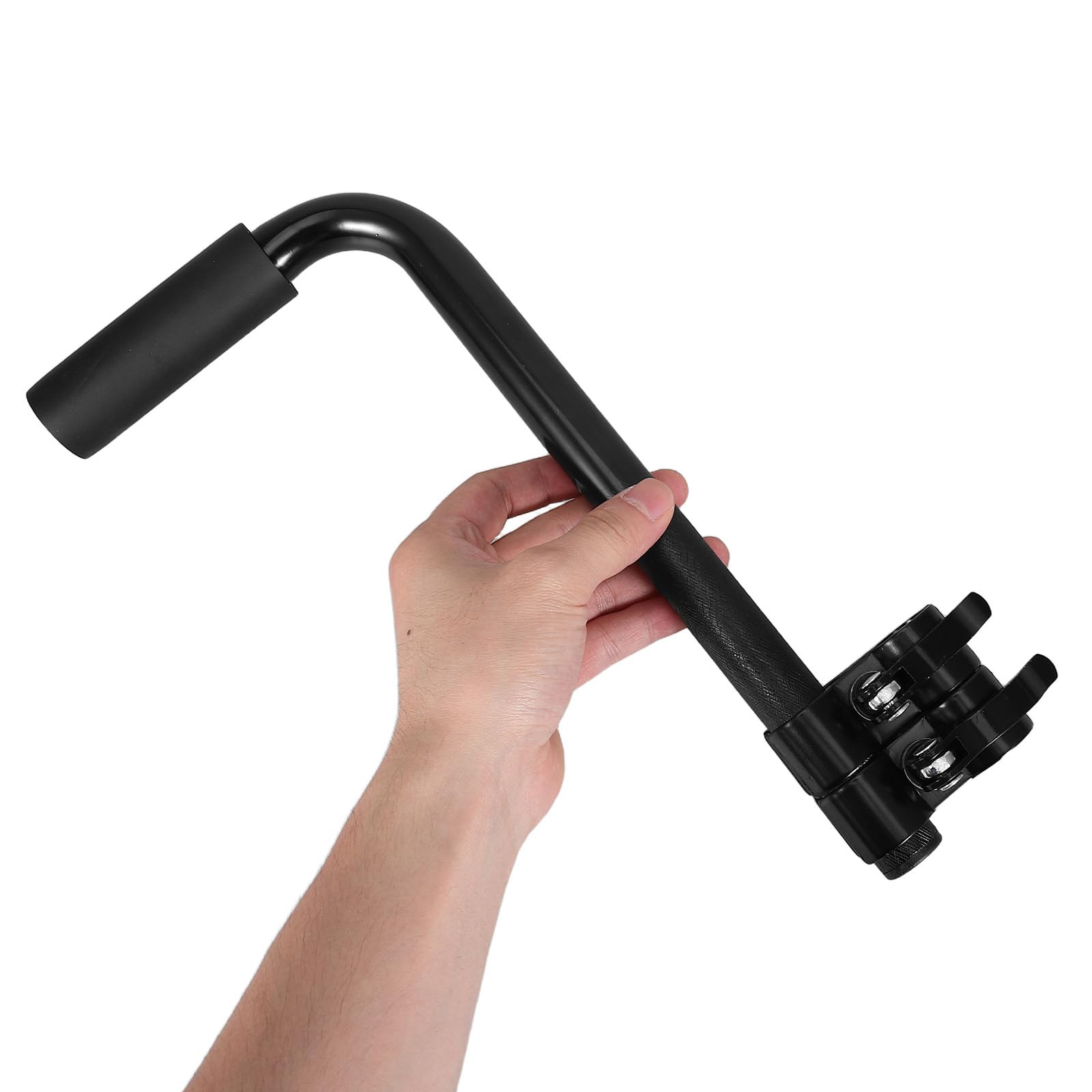 2 extensores de manillar para silla de ruedas/cochecito, accesorios de asistencia para adultos, capacidad de peso de 136 kg (300 lbs), altura ajustable y diseño ergonómico.