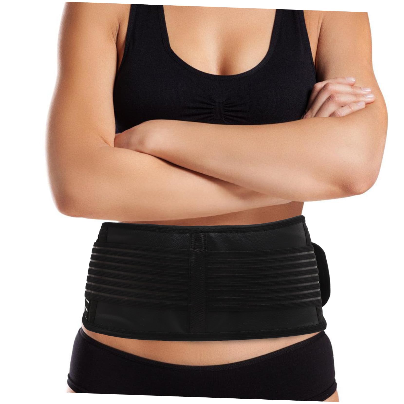 FOMIYES Elastic Self-heating Magnetic Therapy Back Support Lumbar Brace Belt Double Pull Strap Pain Massager Xl Size