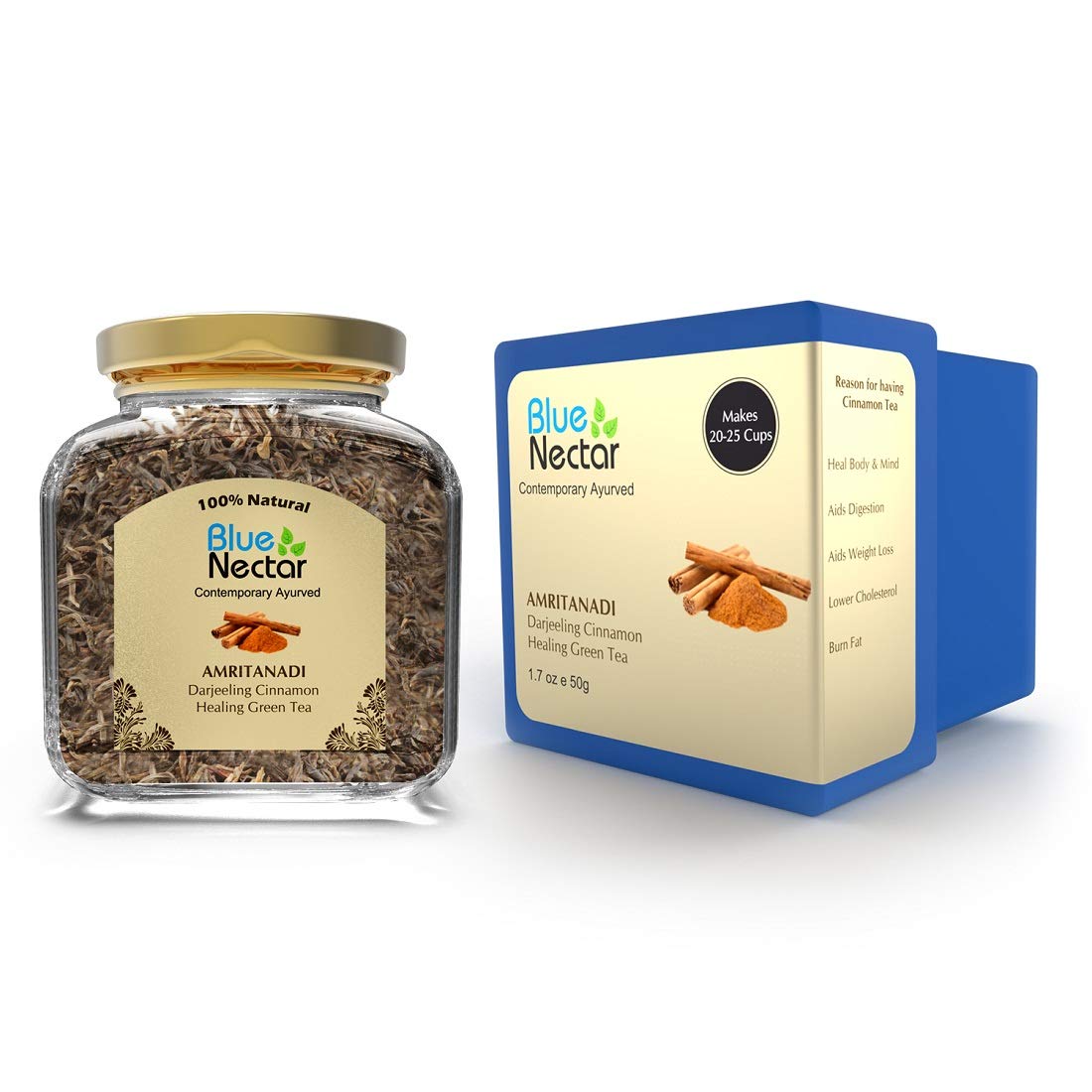 See full amazon price history chart for Blue Nectar Amritanadi Darjeeling Healing & Slimming Green Tea with Cinnamon (50 grams | 25 cups) Blue Nectar Amritanadi Darjeeling Healing & Slimming Green Tea with Cinnamon (50 grams | 25 cups) (B08K49KJ3S) Amazon Price History, Amazon Price Tracker