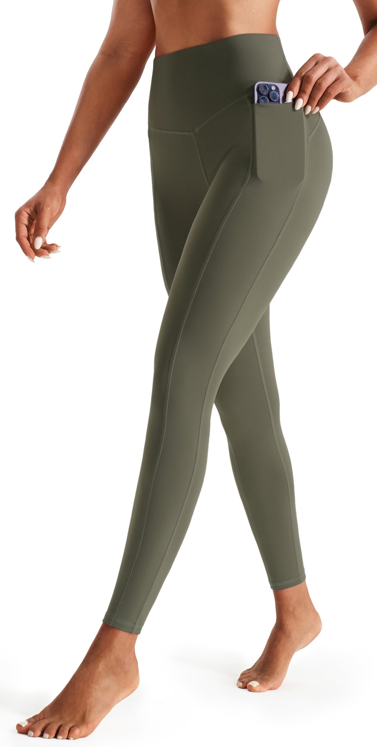 JOYSPELS Women's Gym Leggings with Pockets - High Waisted Tummy Control Full Length Yoga Pants & Capri Leggings for Workout, Running, Daily Leisure — view 20