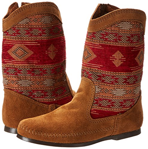 Minnetonka Baja, Stivali Mocassini Donna, Rosso