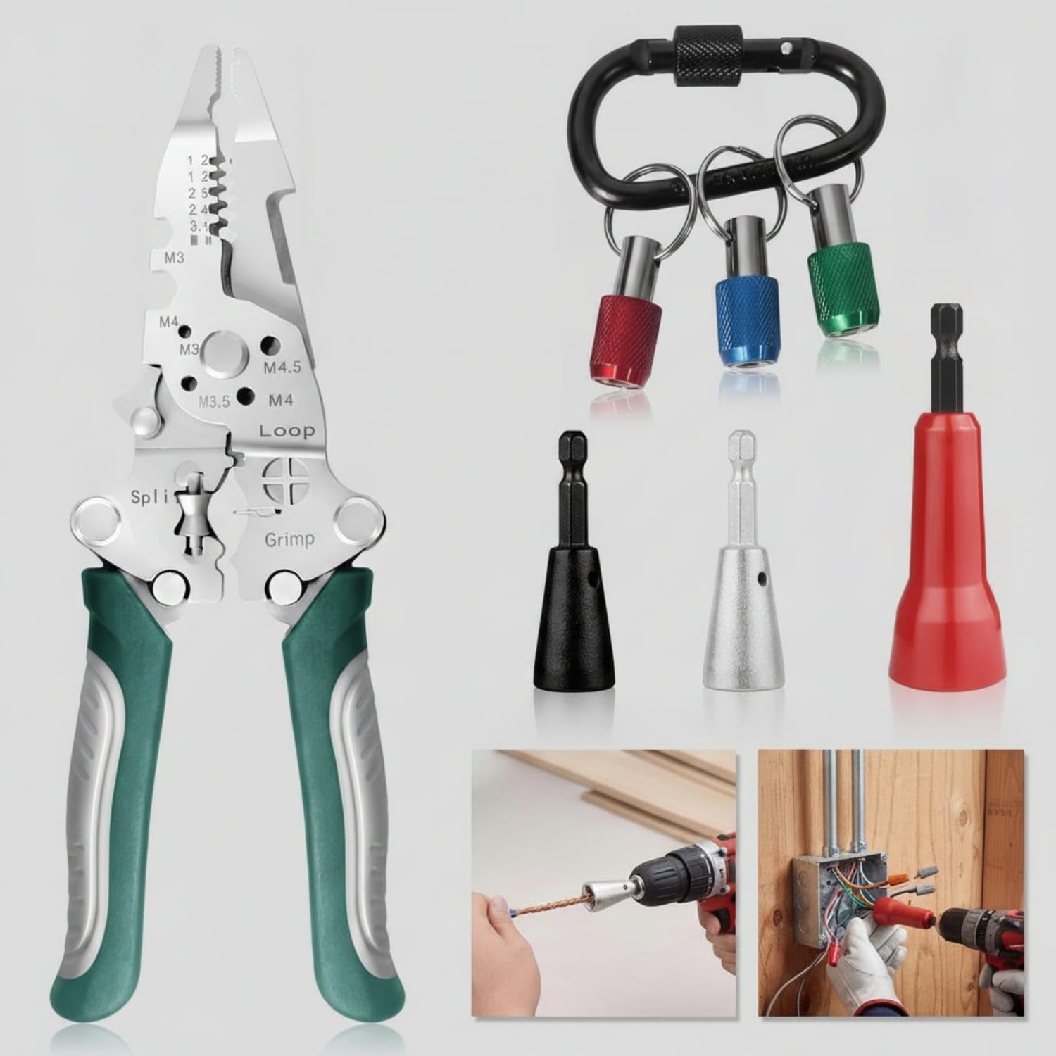 CLOVRIX® 8 Pieces Drill-Compatible Wire with Twisting Attachments