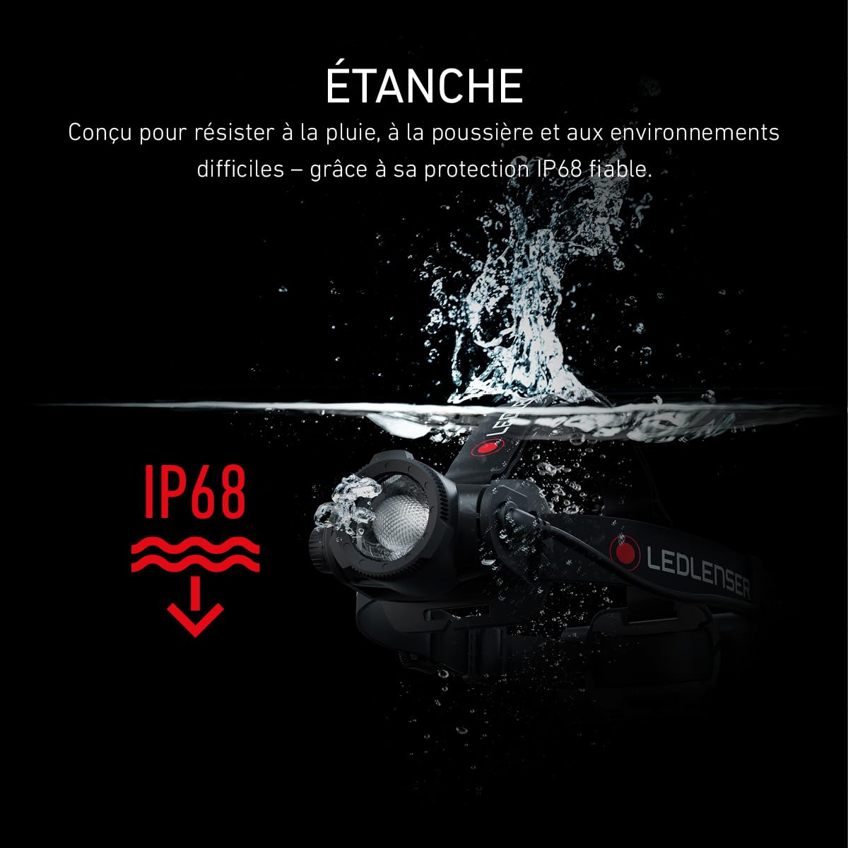 Ledlenser H15R Core Lampe frontale rechargeable, 2500lm, 250m, étanche IP68 | Mise au point réglable, jusqu'à 80 h d'autonomie, intensité variable, étanche, 380 g, pour le bricolage et l'outdoor | 2020