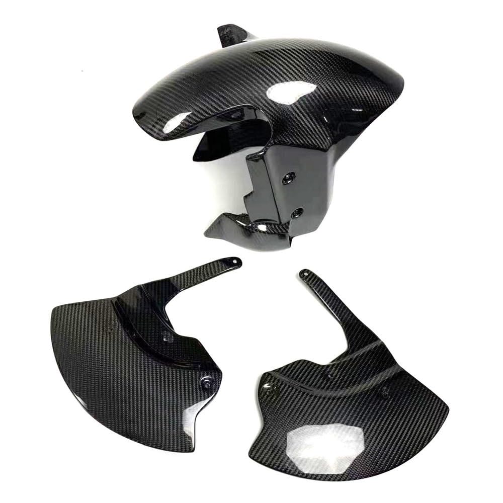 Front Disc Cooling Air Ducts Carbon Fiber Front Fender Mudguard Caliper Radiator Fit For BMW S1000RR M1000RR S1000R M1000R 2022 2023(1 Set)