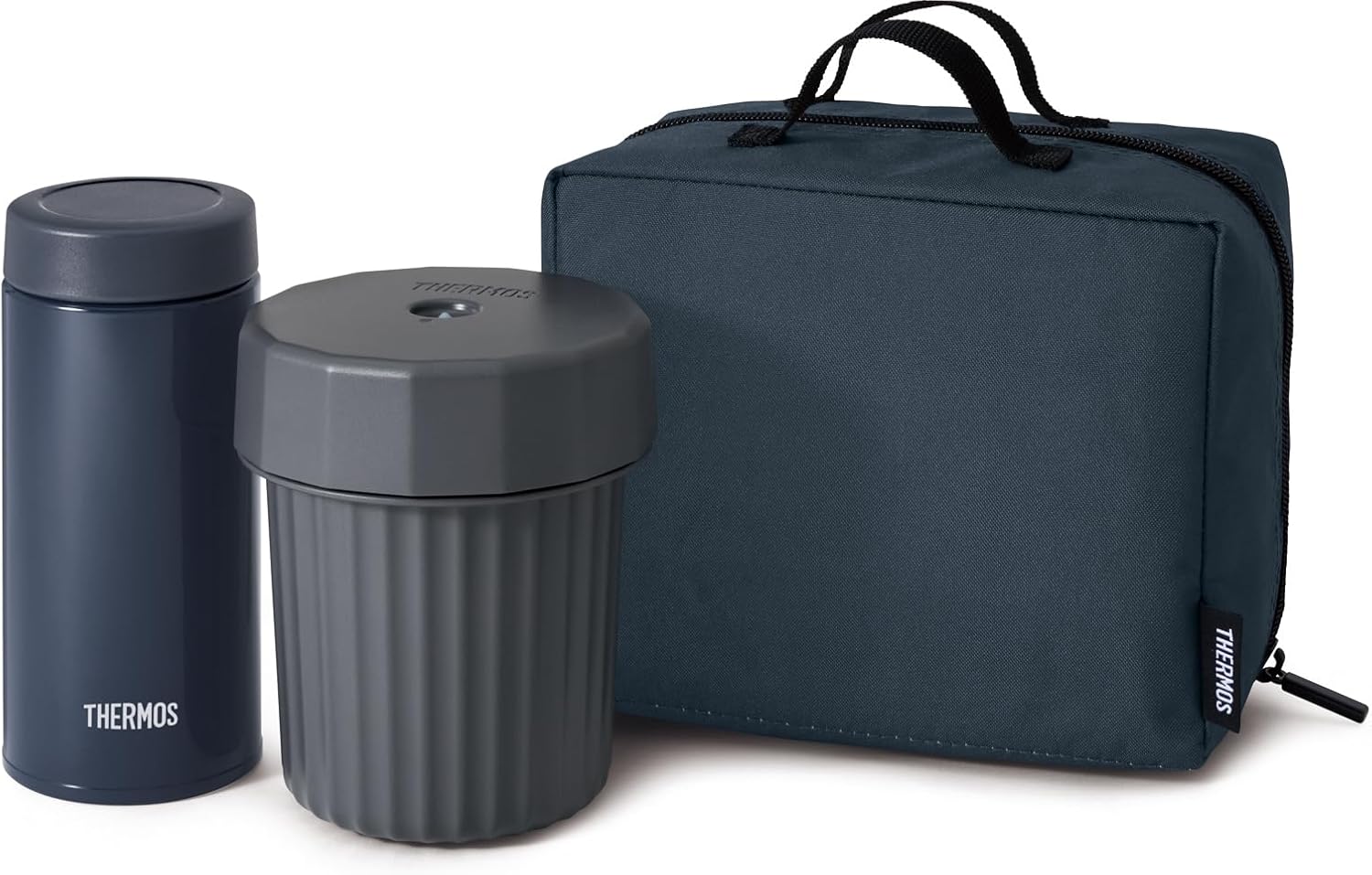 サーモス 弁当箱 ヌードルコンテナー ネイビー JEC-1000 NVY 保温・保冷両用