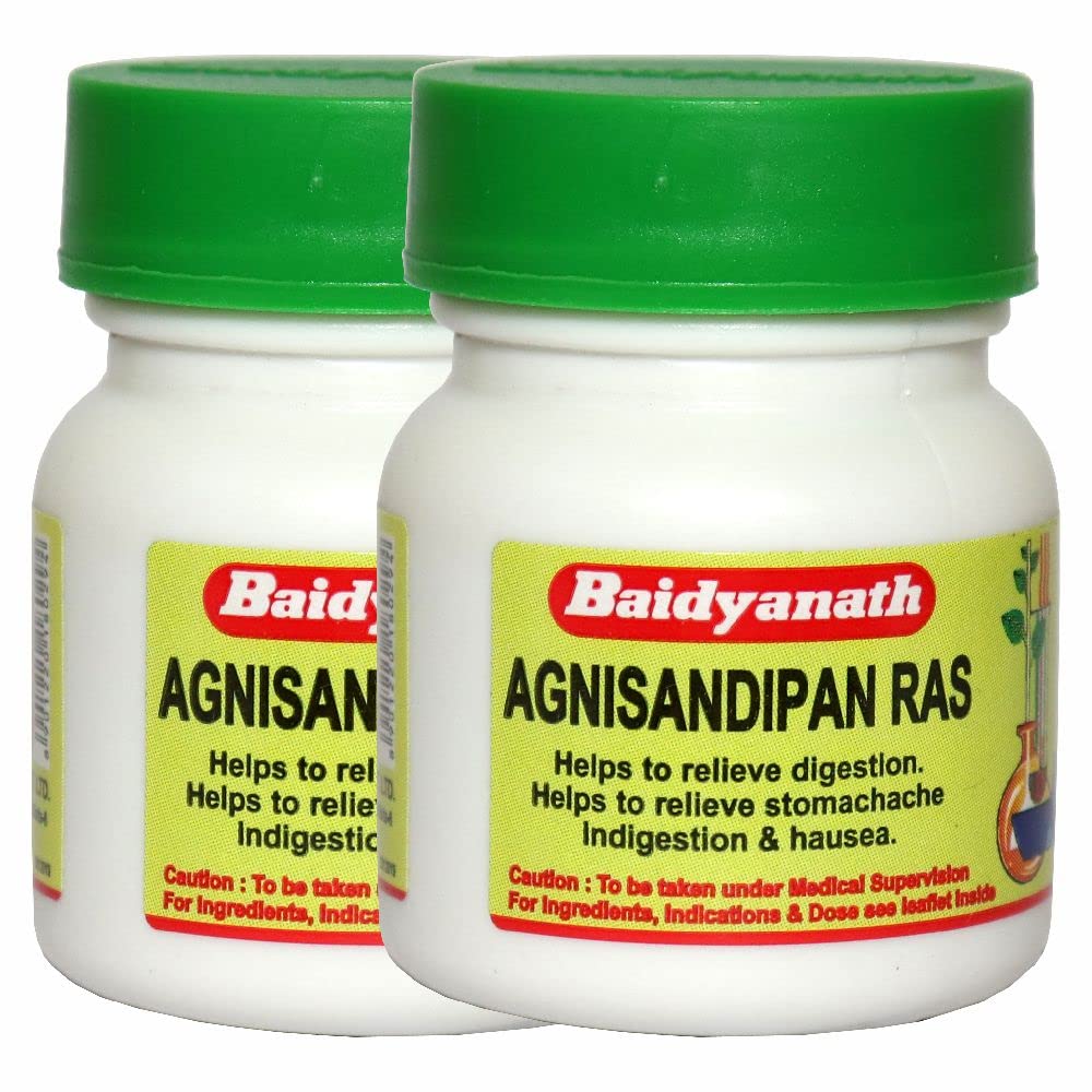 Baidyanath Agnisandipan Ras Support Digestive Health | Powerful Blend Of Natural Ingredients - 80 Tablets (Pack Of 2) (B0B4FYNSWP) Amazon Price History, Amazon Price Tracker