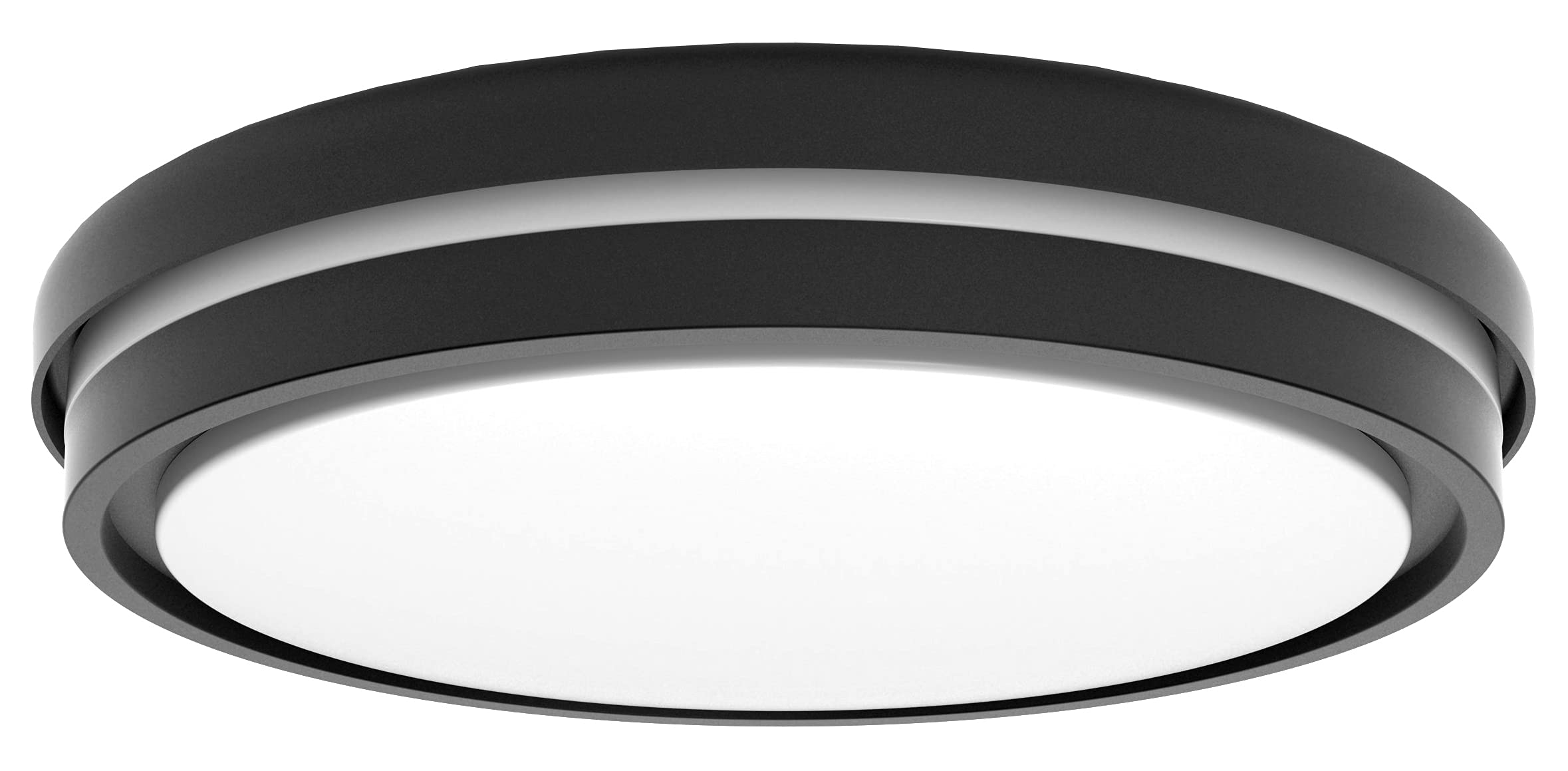 tint Smarte LED-Deckenleuchte KEA – Steuerbar per Alexa oder Fernbedienung – Dimmbare Beleuchtung mit weißem (1800-6500 K), farbigem RGB und indirektem Licht, 22 W – Ø 52 cm