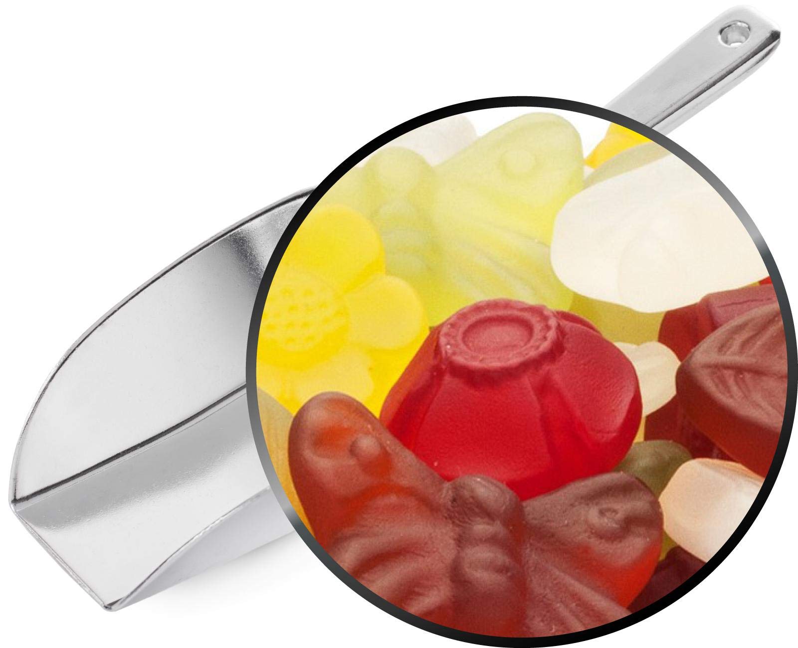 1 x 3kg Fruchtsaftgummi Mischung Frühlingsblumen gelatinefreie Fruchtgummi Mix mit Kirsche Pfirsich Ananas Erdbeergeschmack vegetarisch vegan glutenfrei laktosefrei