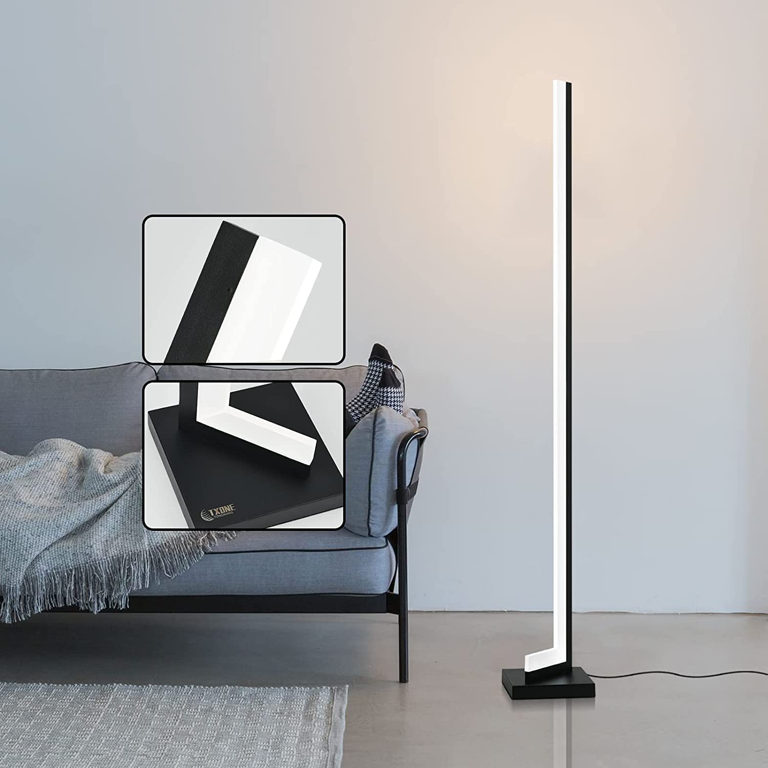 TXONE Corner Floor lamp,Standing lamp, with Remote Control