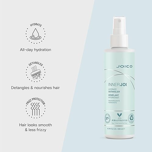 Vista 4 de Joico InnerJoi Hydrate Detangler For Dry Tangled Hair Sulfate & Paraben Free Naturally-Derived Vegan Formula