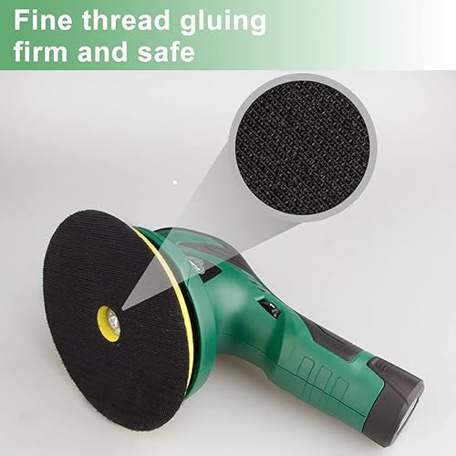 Miniatura 2 de BATOCA Almohadilla de respaldo de 6 pulgadas (5.906 in), placa de respaldo con almohadilla de 6 pulgadas para lijado, acabado, pulido, encerado,