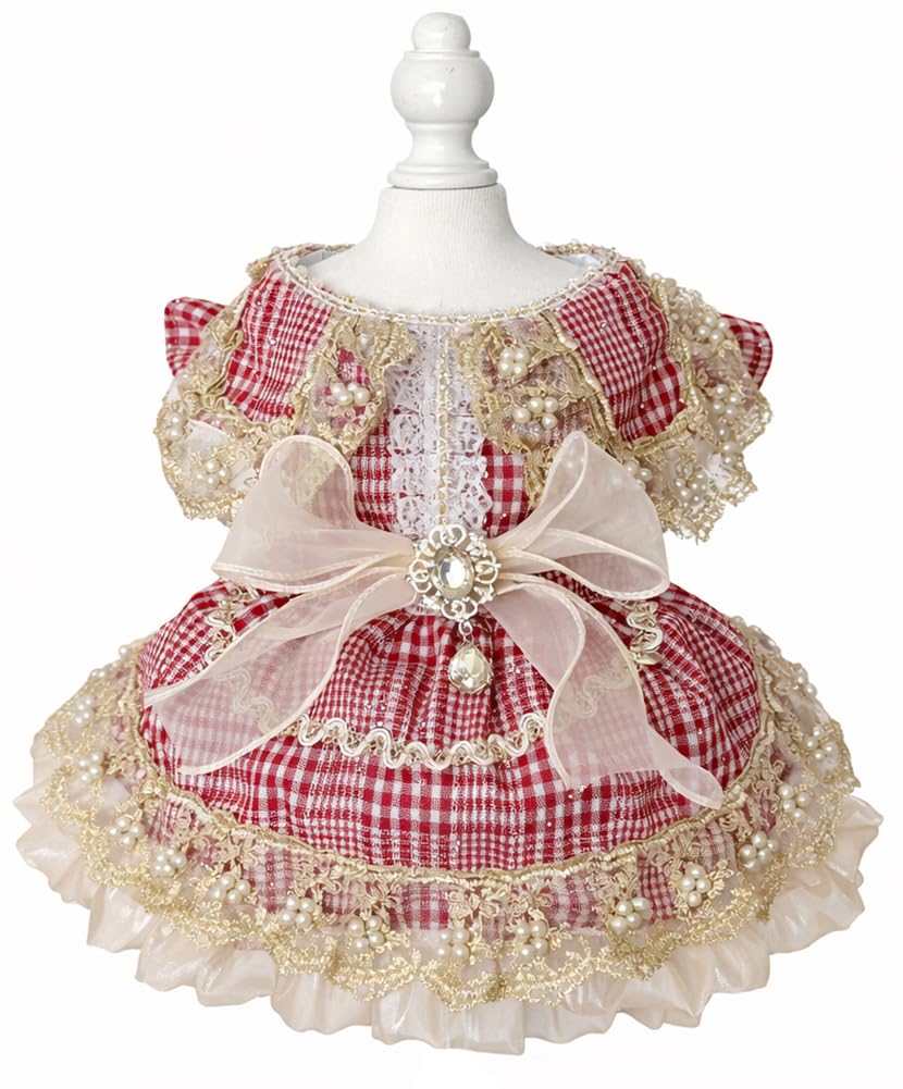 MaruPet Fashion Sweet Puppy Dog Chiffon Princess Dress for EXTRAL Small and Small Dog Pink S — view 22