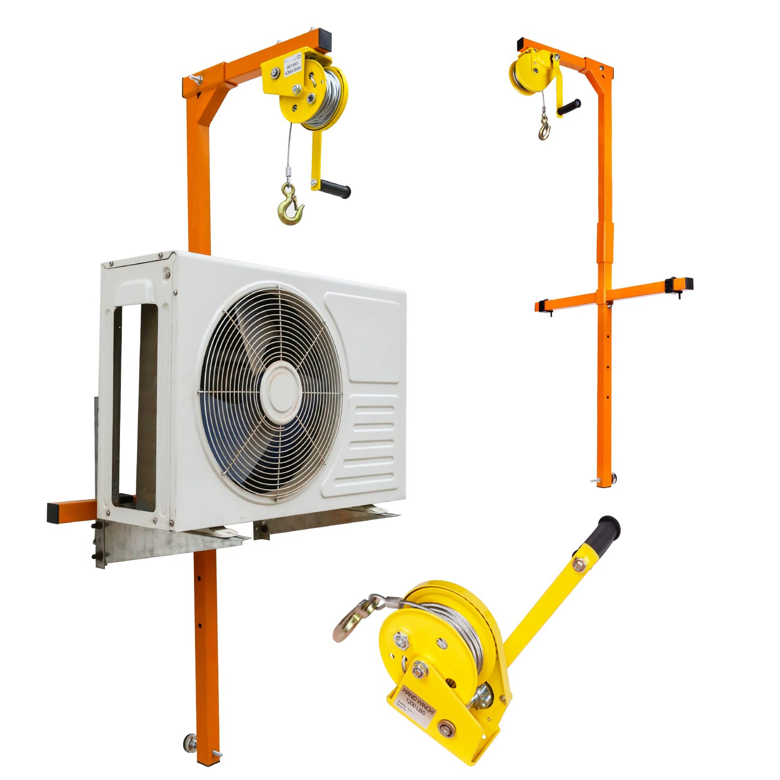 Outil de levage pour climatiseur évitez l'effort physique pour installation extérieure 800 LB